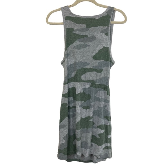 AERIE CAMO CUT OUT FRONT KNOT SHORT SLEEVE DRESS, MEDIUM - Picture 3 of 4
